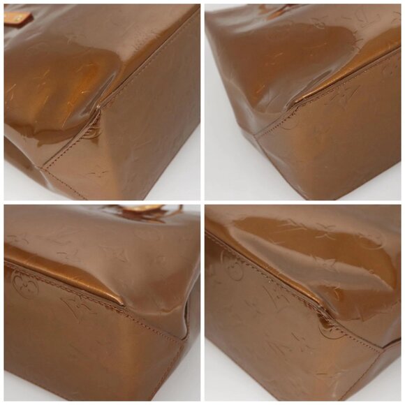 LOUIS VUITTON Monogram Vernis Reade PM Hand Bag Bronze - Picture 15 of 15